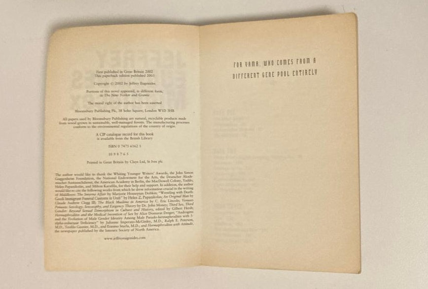 Middlesex - Jeffrey Eugenides