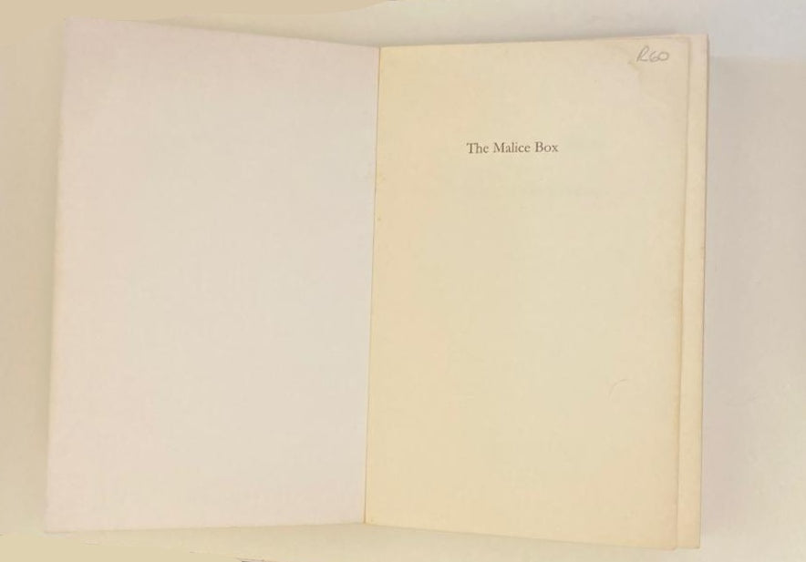 The malice box - Martin Langfield (First edition)