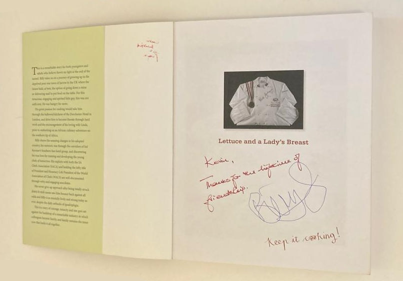 Lettuce and a lady's breast: Looking back over 50 years of cooking - Billy Gallagher (Signed)