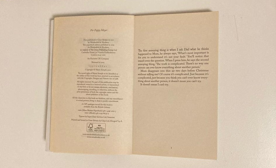 Where'd you go, Bernadette - Maria Semple