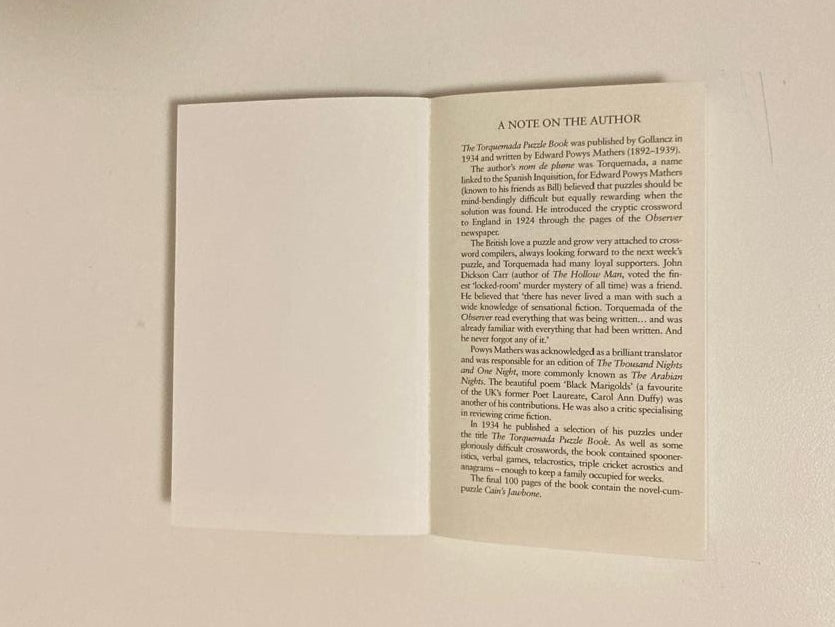 Cain's jawbone - Torquemada (Edward Powys Mathers)