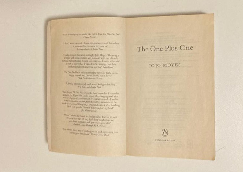 The one plus one - Jojo Moyes