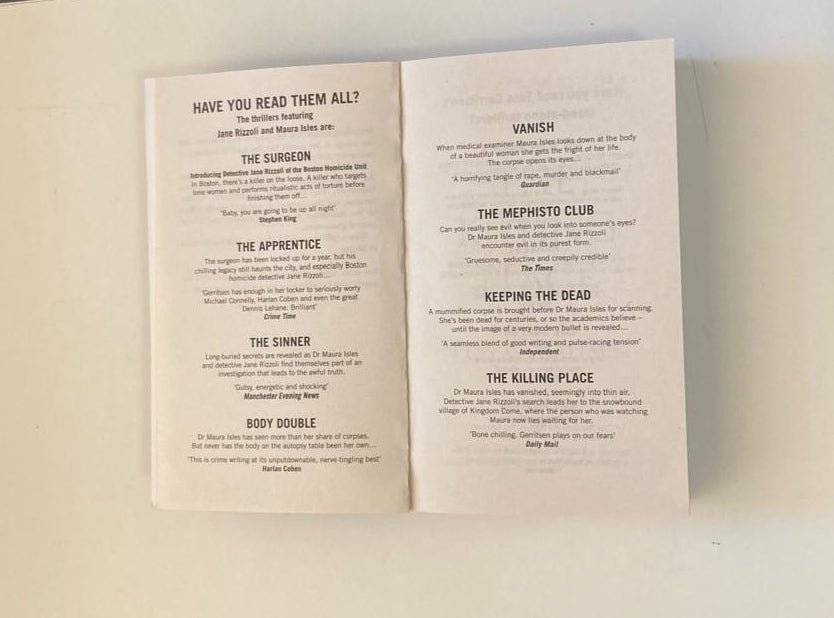 The killing place - Tess Gerritsen (Rizzoli & Isles #8)