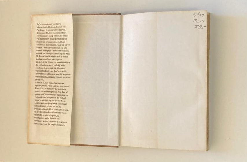 Kroniek van Perdepoort - Anna M. Louw