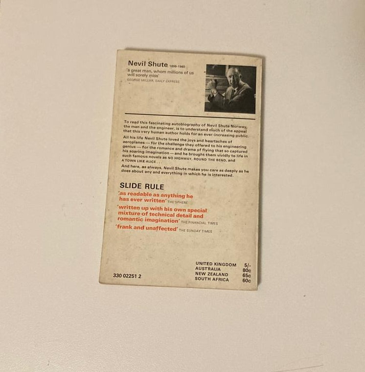 Slide rule - Nevil Shute