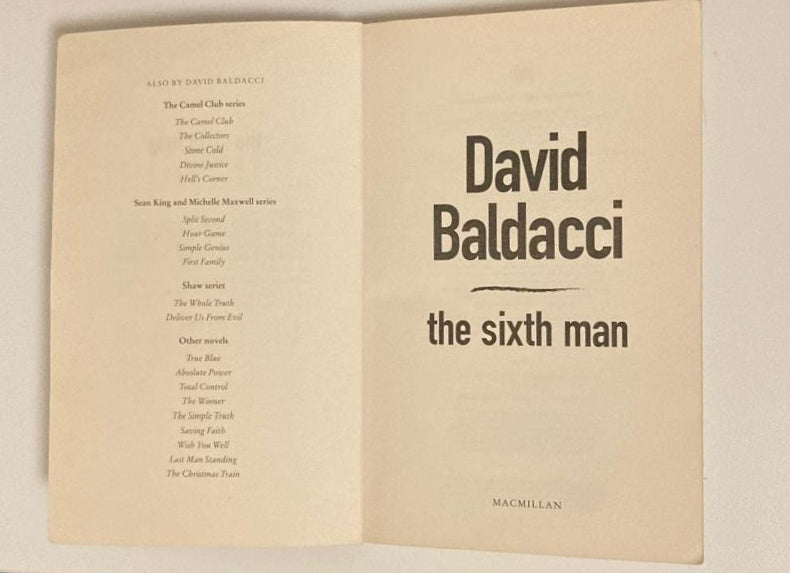 The sixth man - David Baldacci (Sean King & Michelle Maxwell #5; First UK edition)