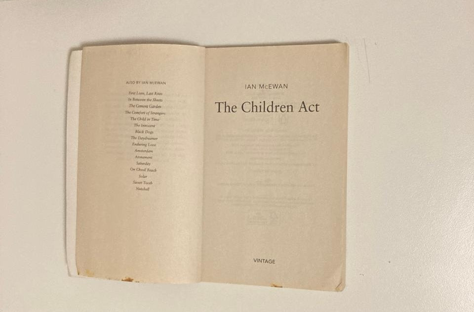 The children act - Ian McEwan