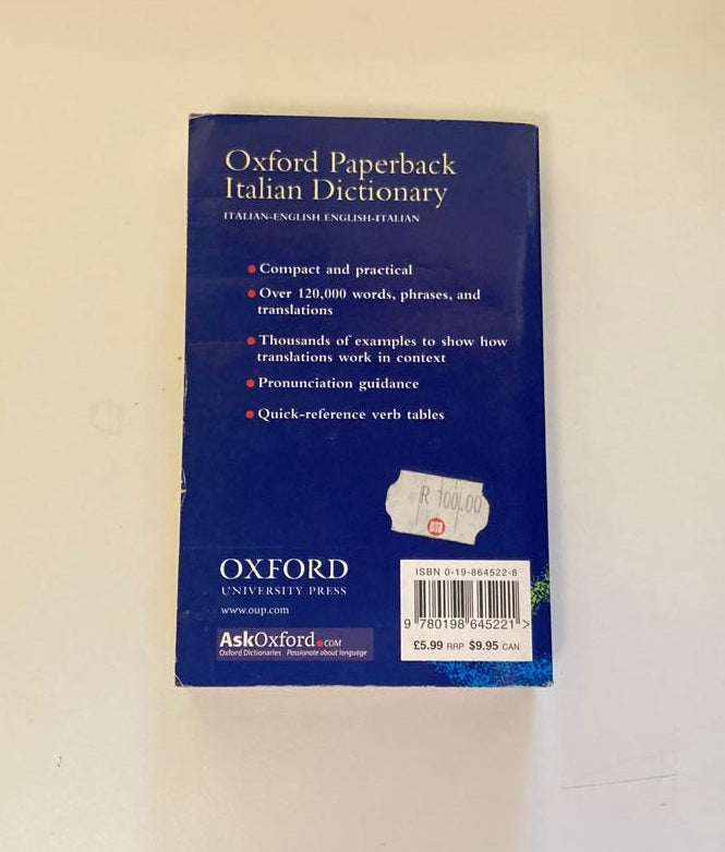 Oxford Paperback Italian Dictionary (Italian - English; English - Italian) - Debora Mazza (Oxford University Press)