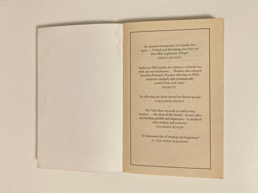 The violet hour - Katherine Hill