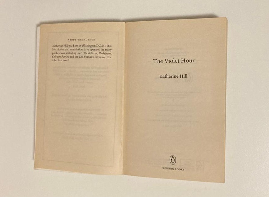 The violet hour - Katherine Hill