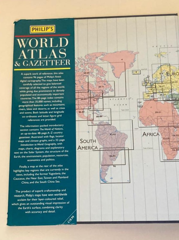 地図・旅行ガイド Atlas of the World EIGHTH EDITION Philip's world atlas & gazetteer - George Philip. Secondhand