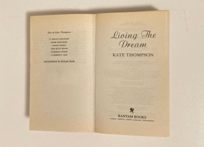 Living the dream - Kate Thompson