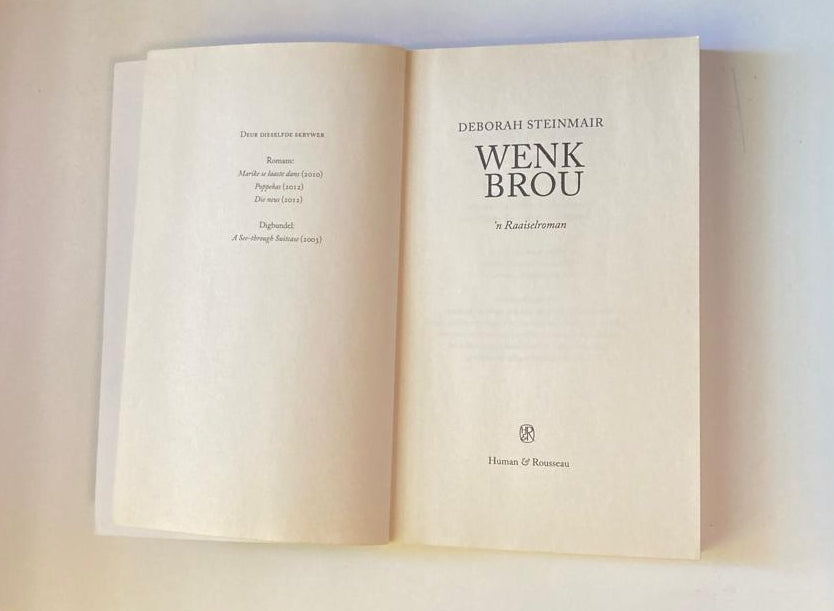 Wenkbrou - Deborah Steinmair (First edition)