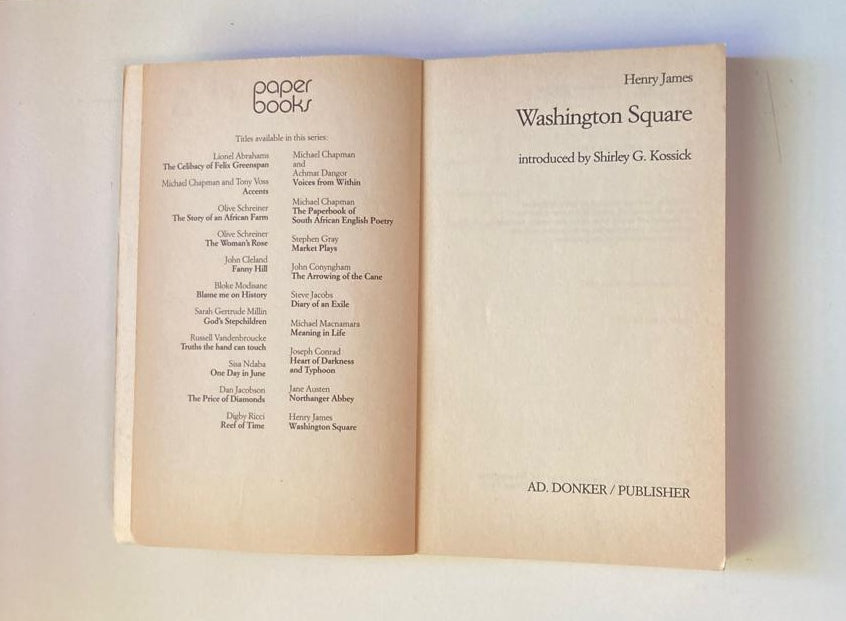 Washington square - Henry James