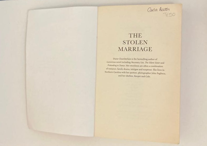 The stolen marriage - Diane Chamberlain