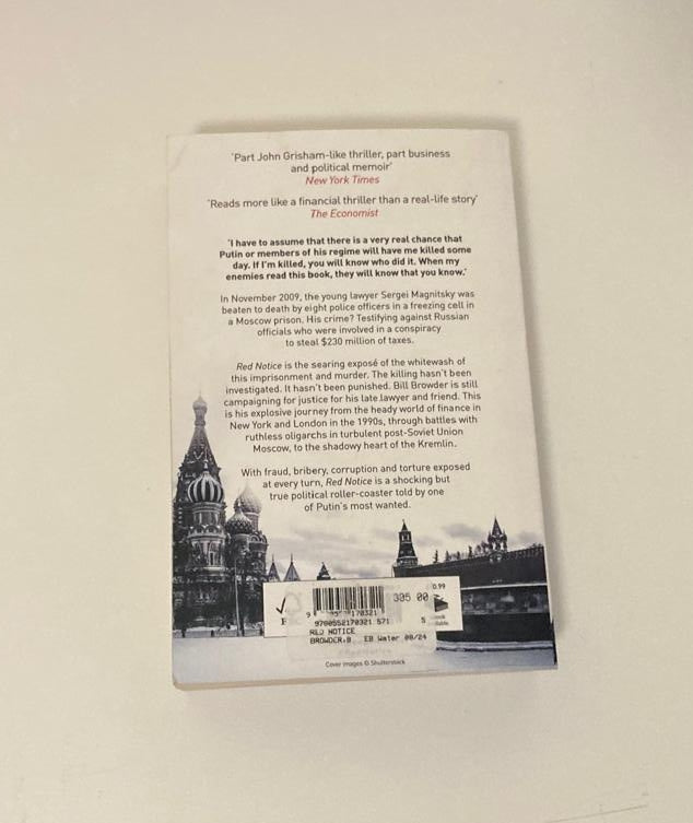 Red notice: A true story of corruption, murder and one man's fight for justice - Bill Browder