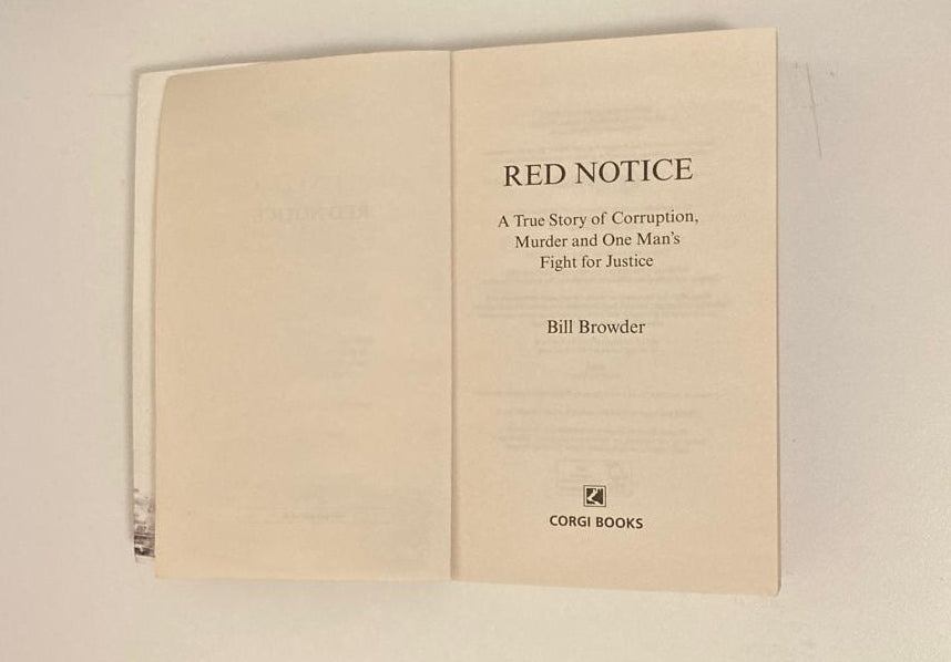 Red notice: A true story of corruption, murder and one man's fight for justice - Bill Browder