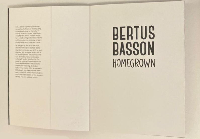 Homegrown - Bertus Basson (First edition)