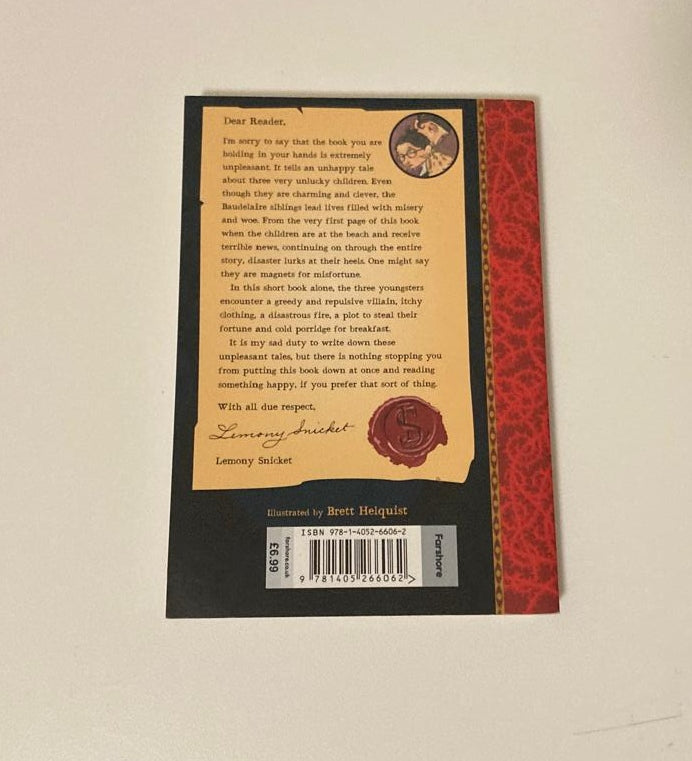 The bad beginning - Lemony Snicket (A series of unfortunate events #1)