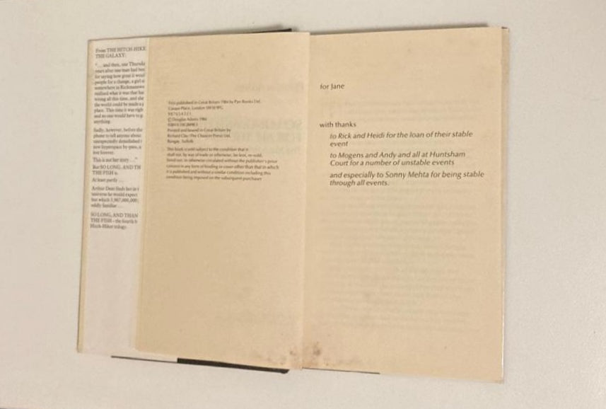 So long, and thanks for all the fish - Douglas Adams (The Hitchhiker’s Guide to the Galaxy #4)