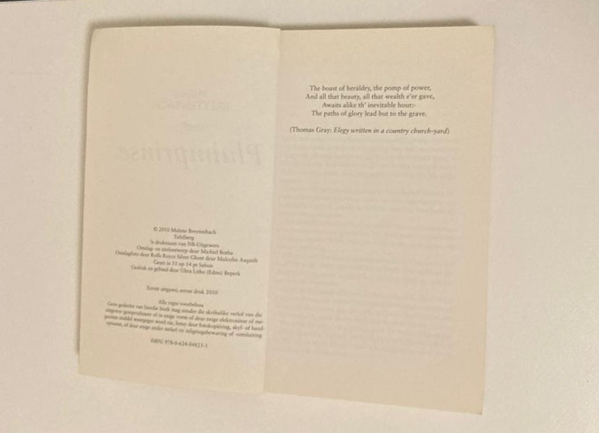 Pluimprinse - Malene Breytenbach (First edition; Signed)
