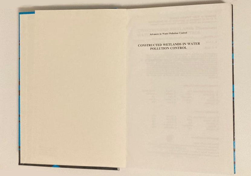 Constructed wetlands in water pollution control - Editors: P.F. Cooper & B.C. Findlater (First edition)