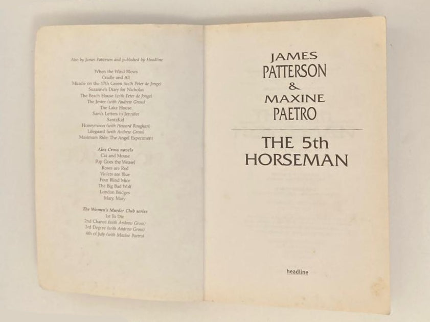 The 5th horseman - James Patterson and Maxine Paetro (Women's Murder Club #5)