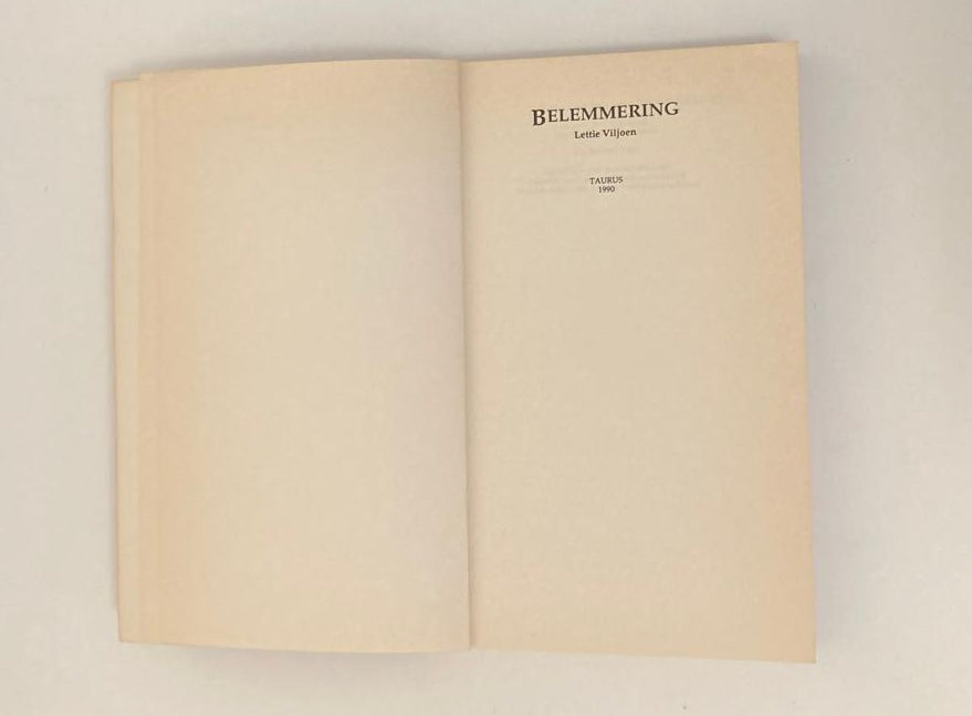 Belemmering - Lettie Viljoen (First edition)