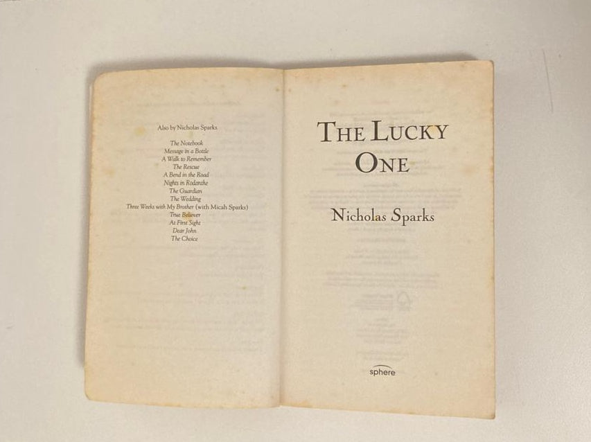 The lucky one - Nicolas Sparks