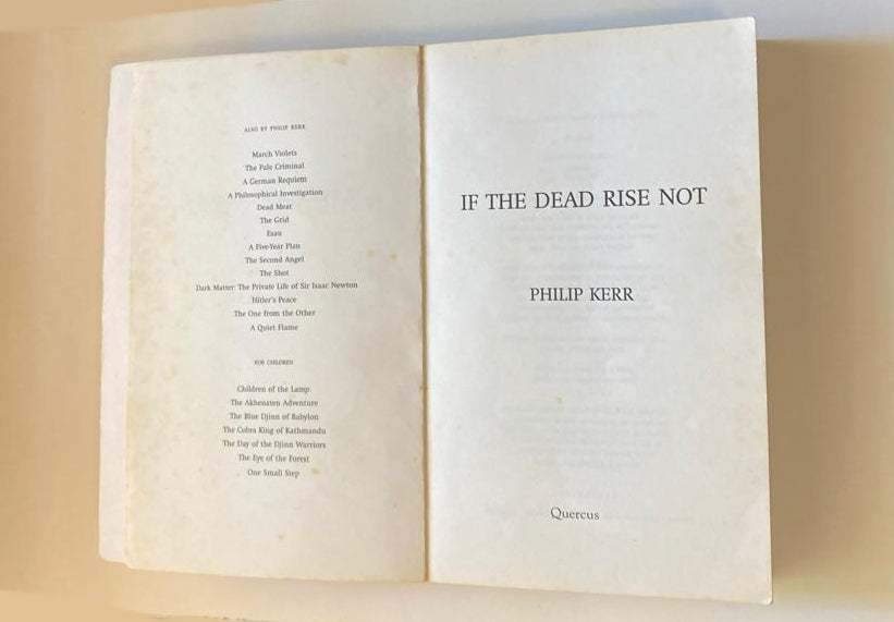 If the dead rise not - Philip Kerr (Bernie Gunther #6)