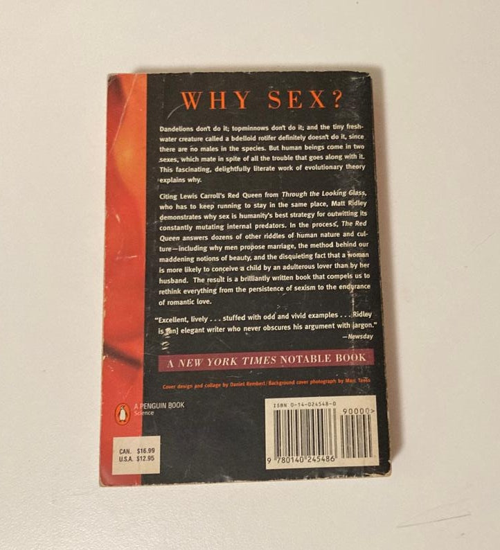 The red queen: Sex and the evolution of human nature - Matt Ridley