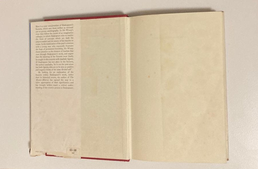 The Master-Mistress: A study of Shakespeare's sonnets - James Winny