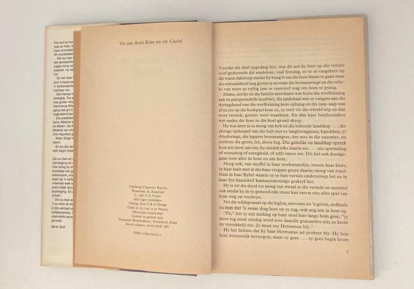 Die ou man en die duif - F.A. Venter (First edition)