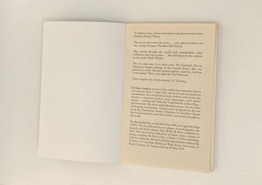 And still I rise - Maya Angelou