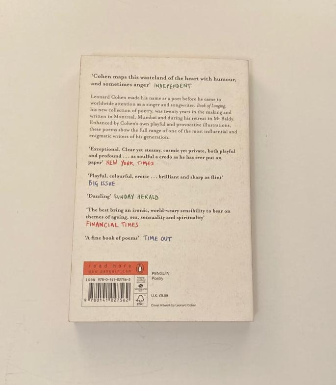 Book of longing - Leonard Cohen