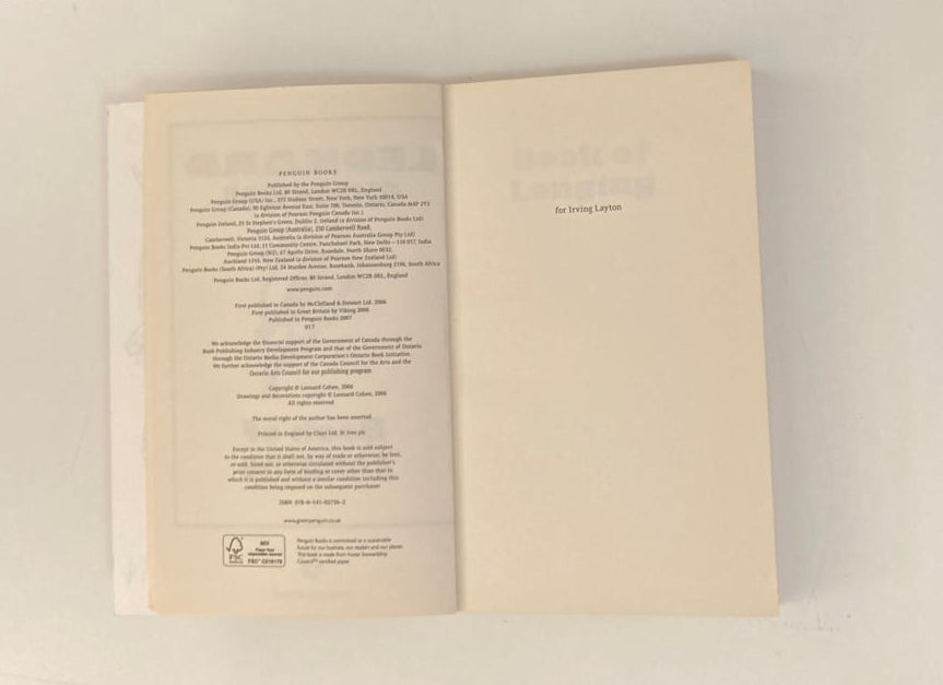 Book of longing - Leonard Cohen