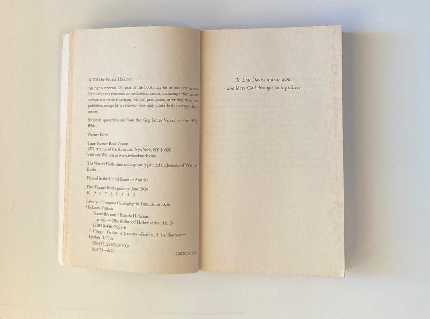 Nazareth's song - Patricia Hickman (Millwood Hollow #2)