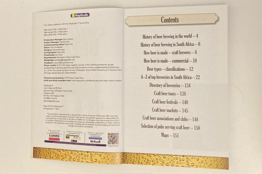 Craft beer: A guide to South African craft breweries and brewers - Edited by Thea Grobbelaar (MapStudio)