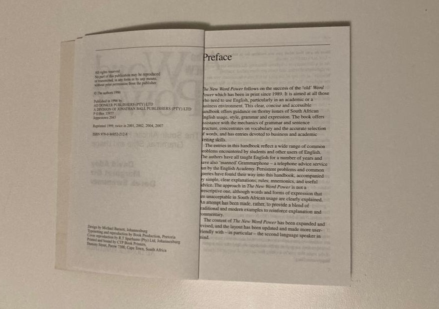 The new word power: The South African handbook of grammar, style and usage - David Adey, Margaret Orr and Derek Swemmer