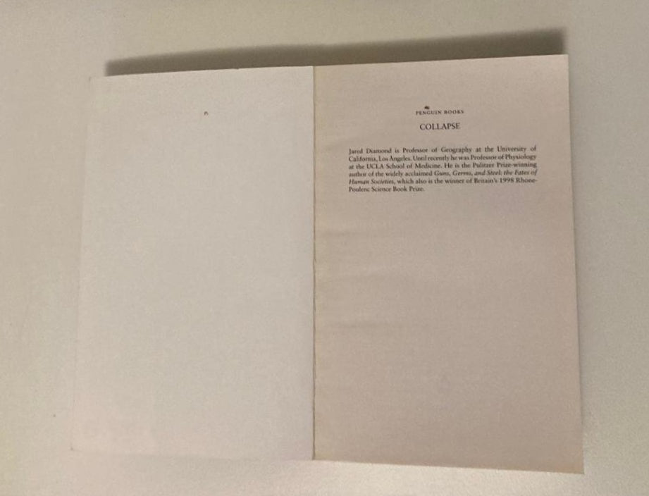 Collapse: How societies choose to fail or survive - Jared Diamond