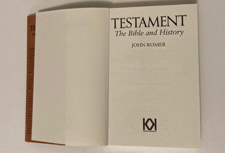 Testament: The Bible and history - John Romer