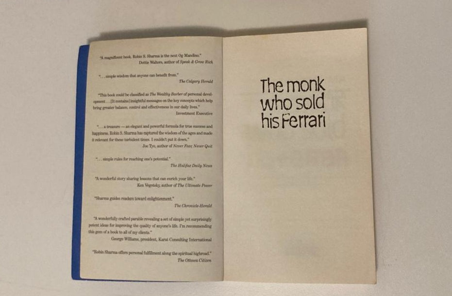 The monk who sold his ferrari - Robin Sharma
