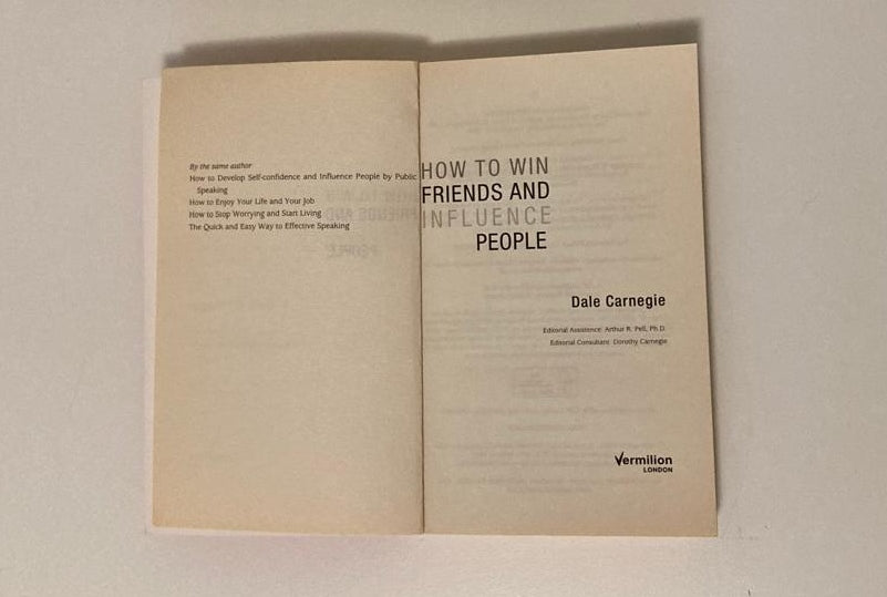 How to win friends and influence people - Dale Carnegie