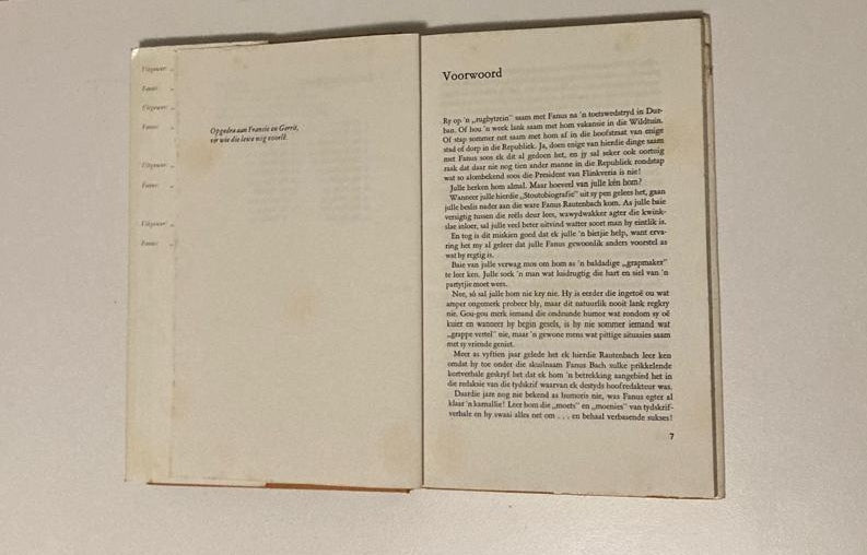 My voet in ’n visblik: ’n Stoutobiografie deur Fanus Rautenbach (First edition)
