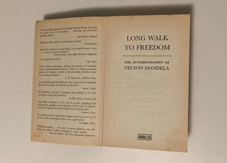 Long walk to freedom: The autobiography of Nelson Mandela