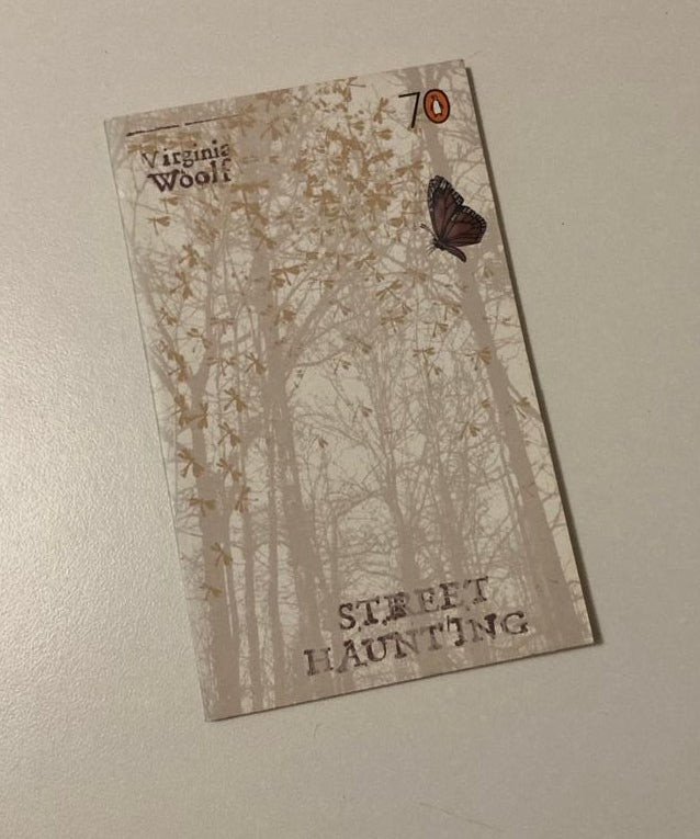 Street haunting - Virginia Woolf