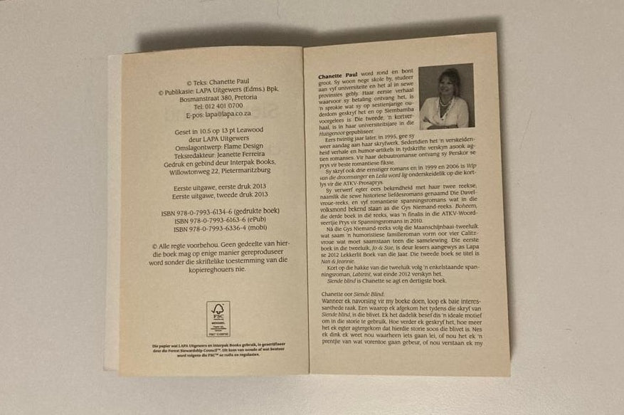 Siende blind - Chanette Paul