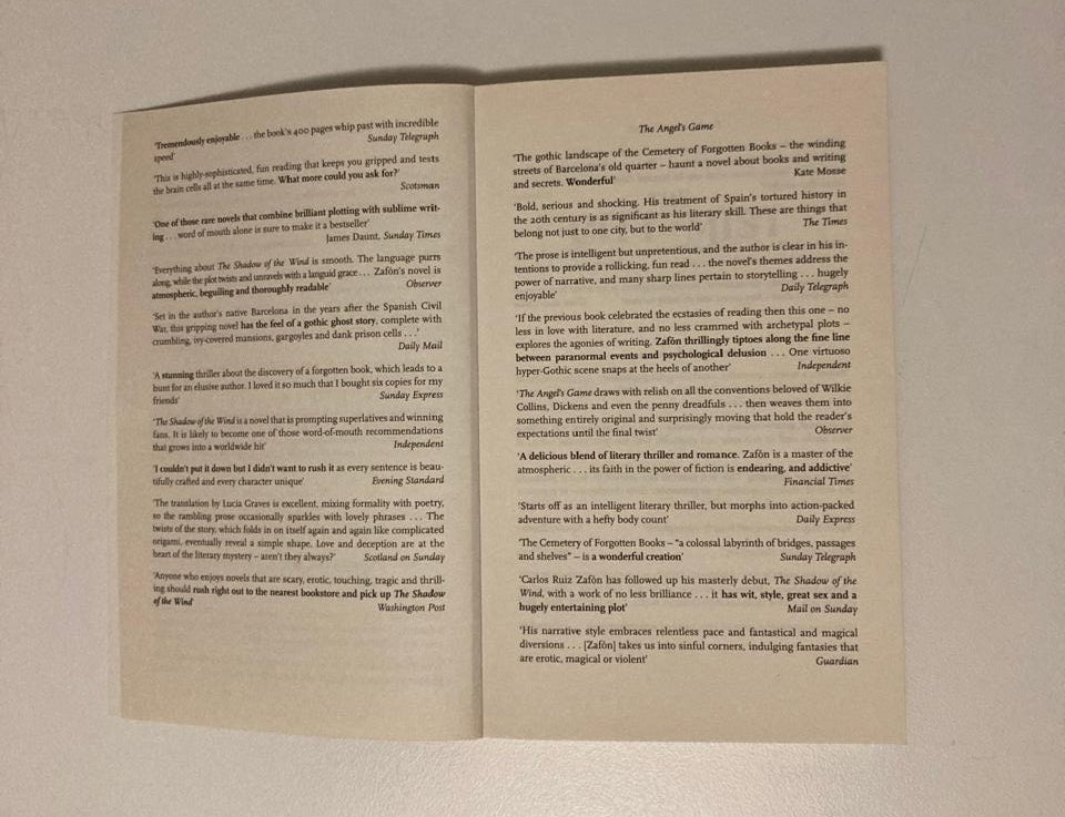 The city of mist - Carlos Ruiz Zafón