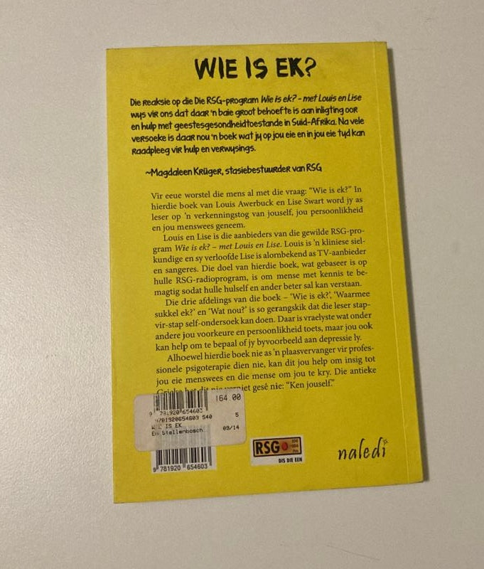 Wie is ek? - Louis Awerbuck en Lise Swart (First edition)
