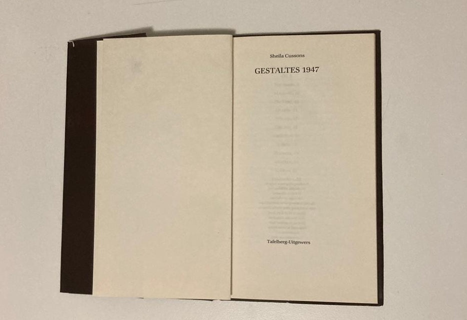 Gestaltes 1947 - Sheila Cussons (First edition)